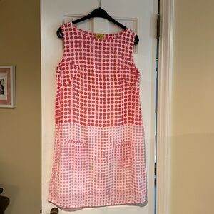 Roberta Roller Rabbit pink dot shift dress